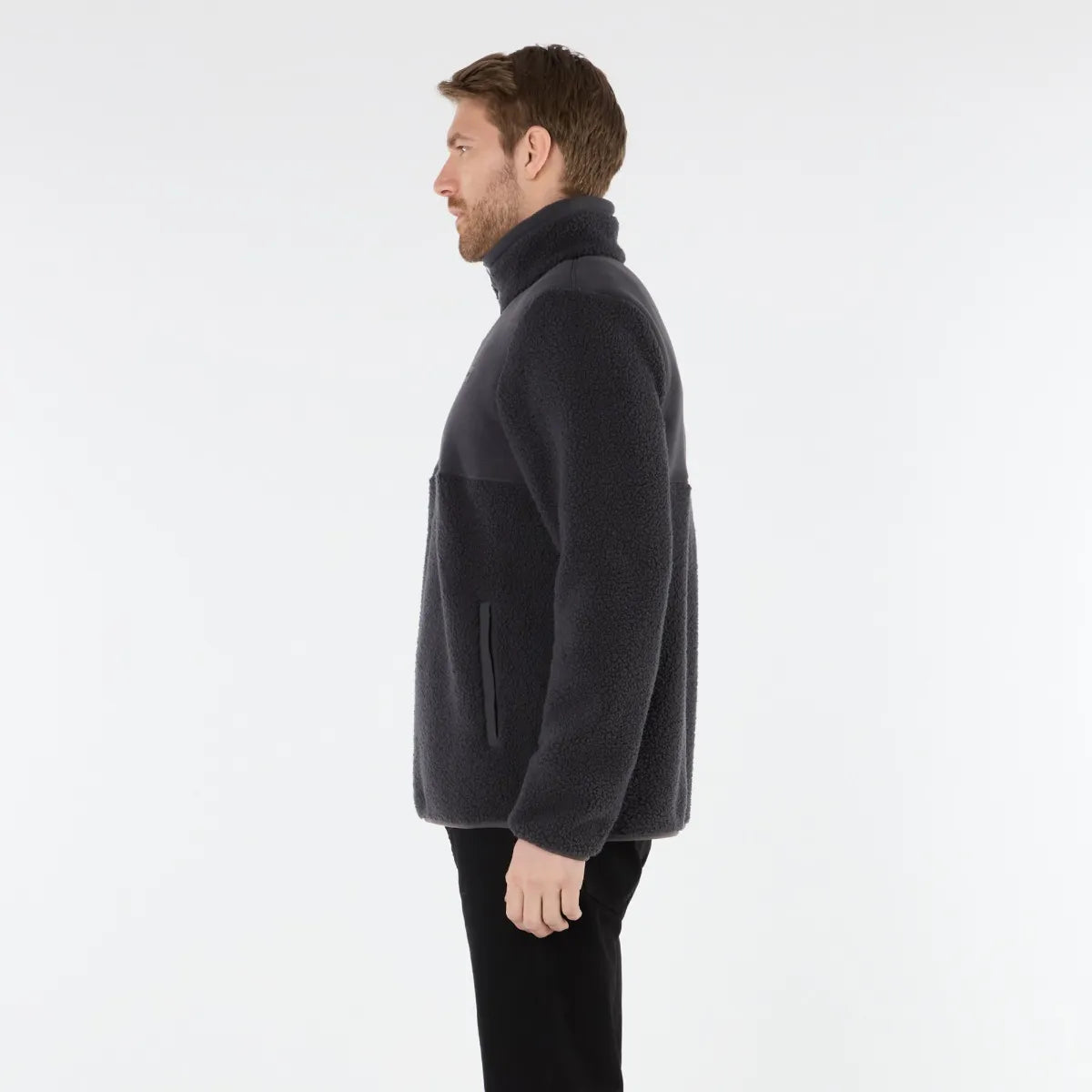 Musto Mens Cove Deep Pile Fleece - Carbon