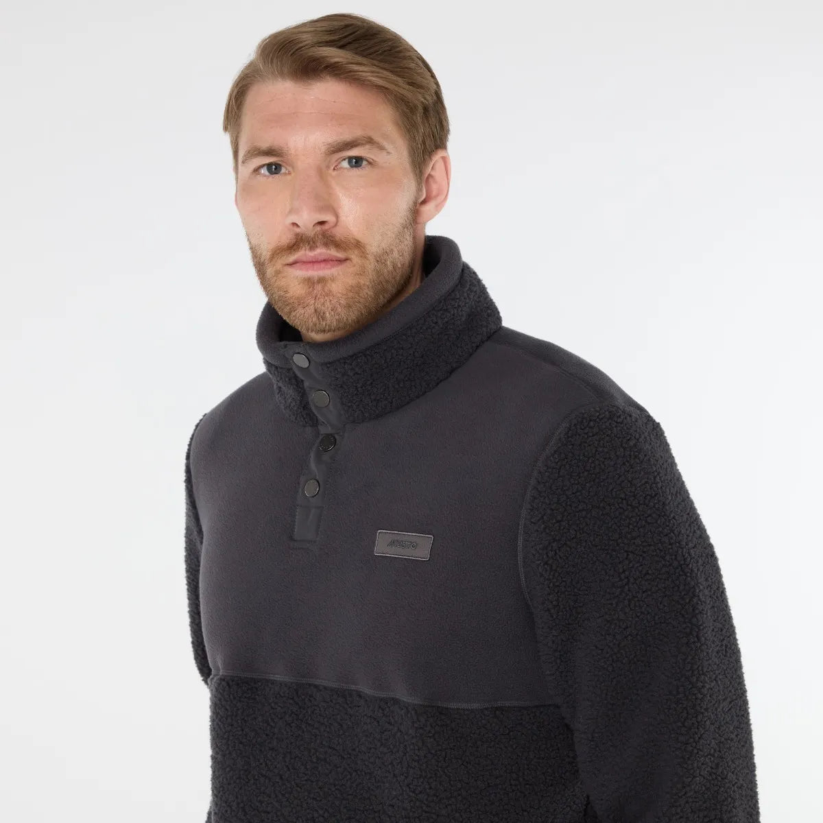 Musto Mens Cove Deep Pile Fleece - Carbon