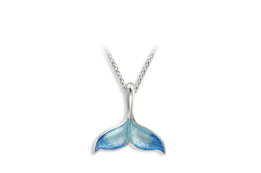 Harbour Silver Blue Whale Tail Pendant Necklace