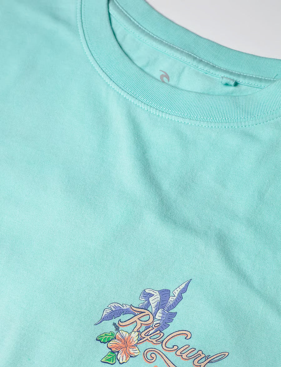 Rip Curl Saloon Relaxed Tee - Light Seablue