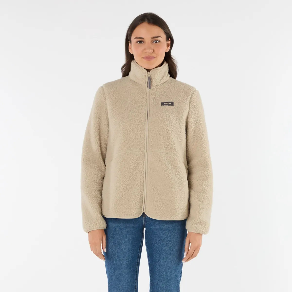 Musto Womens Cove Deep Pile Fleece Jacket - Pure Cashmere