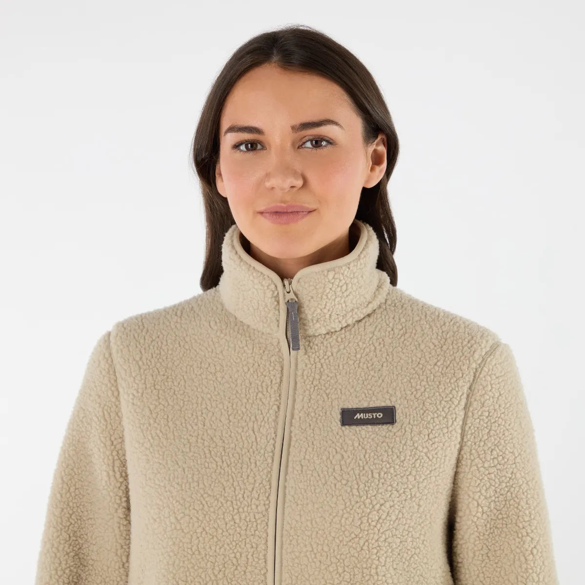 Musto Womens Cove Deep Pile Fleece Jacket - Pure Cashmere