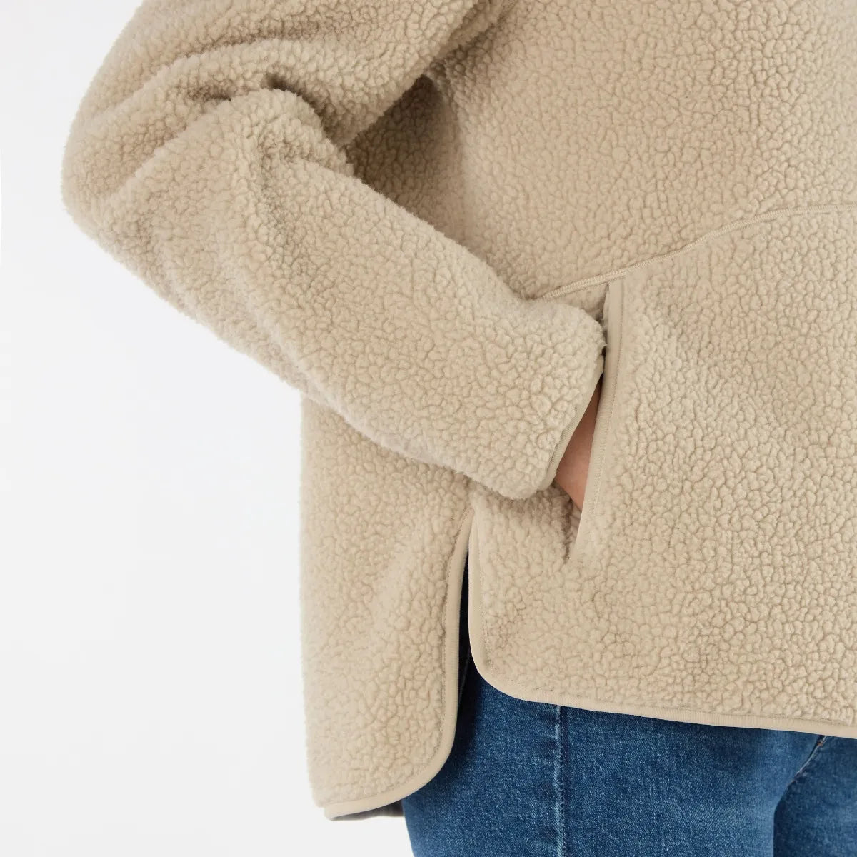 Musto Womens Cove Deep Pile Fleece Jacket - Pure Cashmere