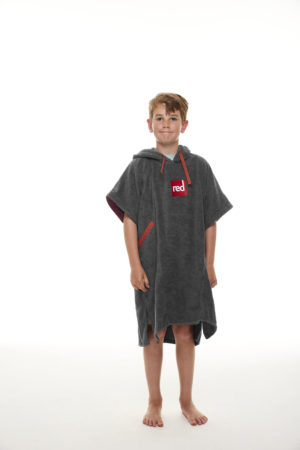 Red Paddle Co Kids Towelling Change Robe - Grey