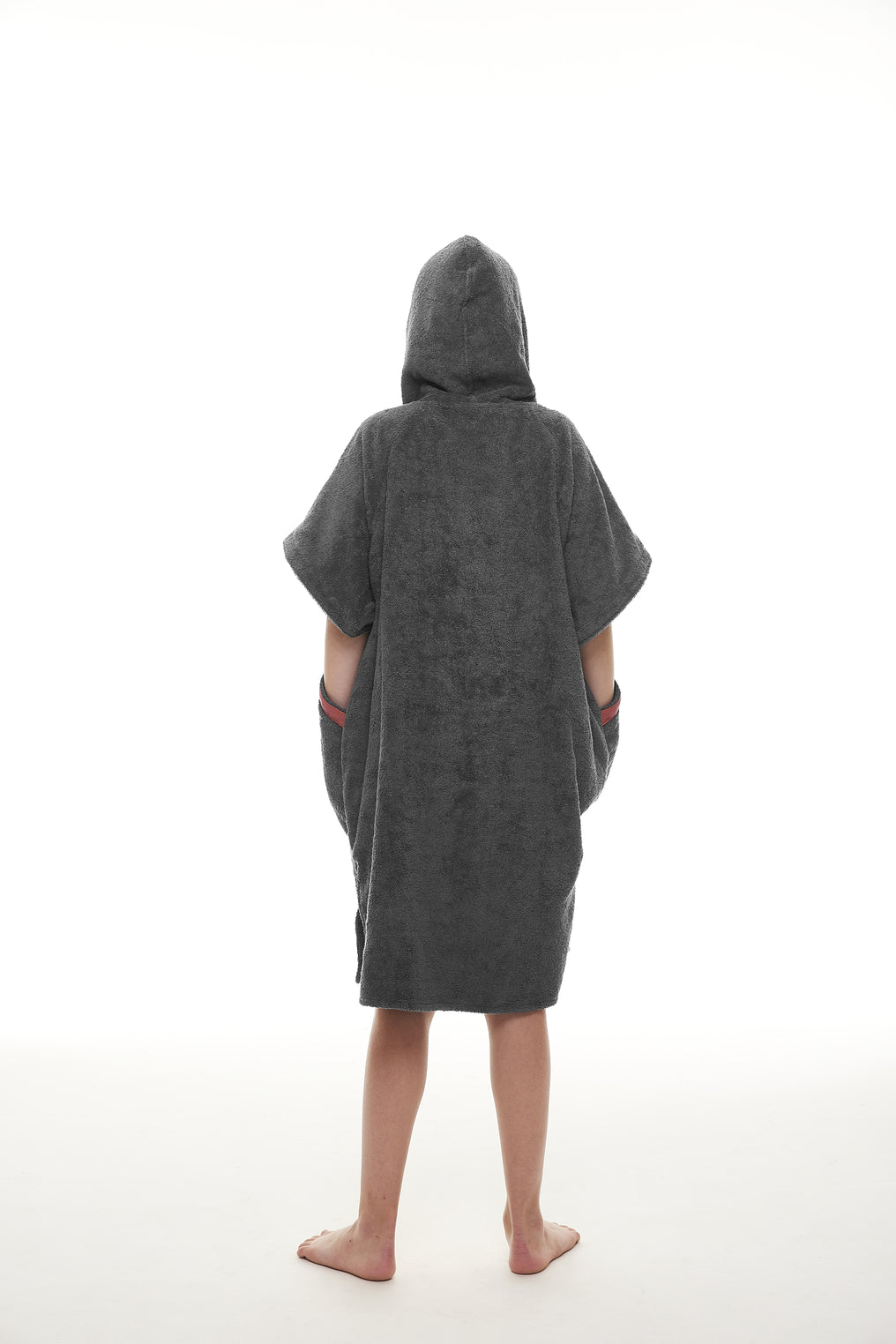 Red Paddle Co Kids Towelling Change Robe - Grey