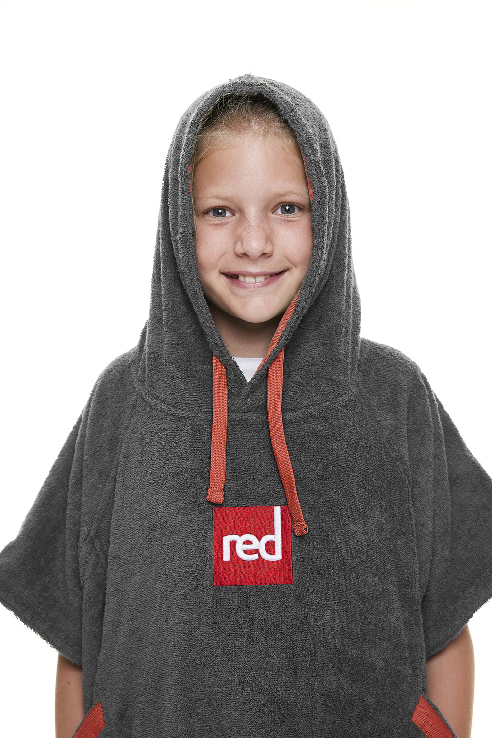 Red Paddle Co Kids Towelling Change Robe - Grey