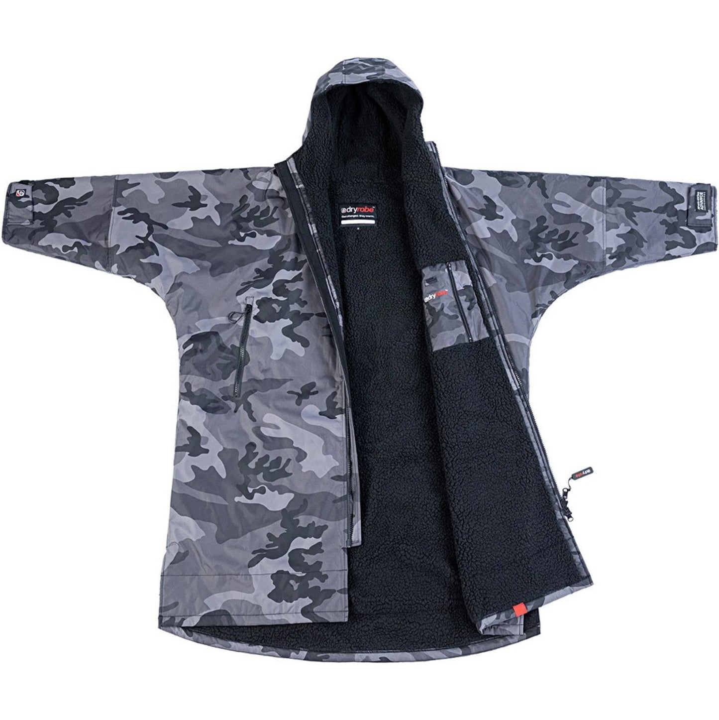 Dryrobe Advance Long Sleeve - Black Camo/Black