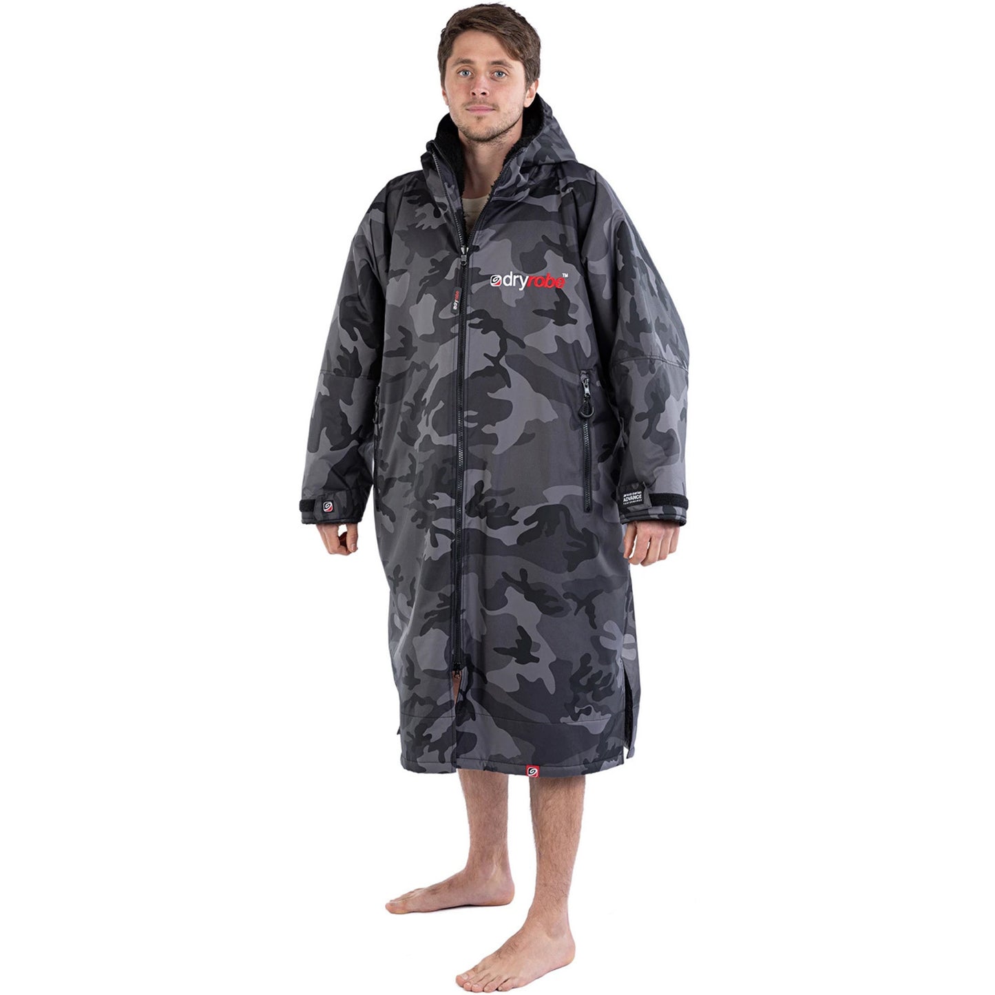 Dryrobe Advance Long Sleeve - Black Camo/Black