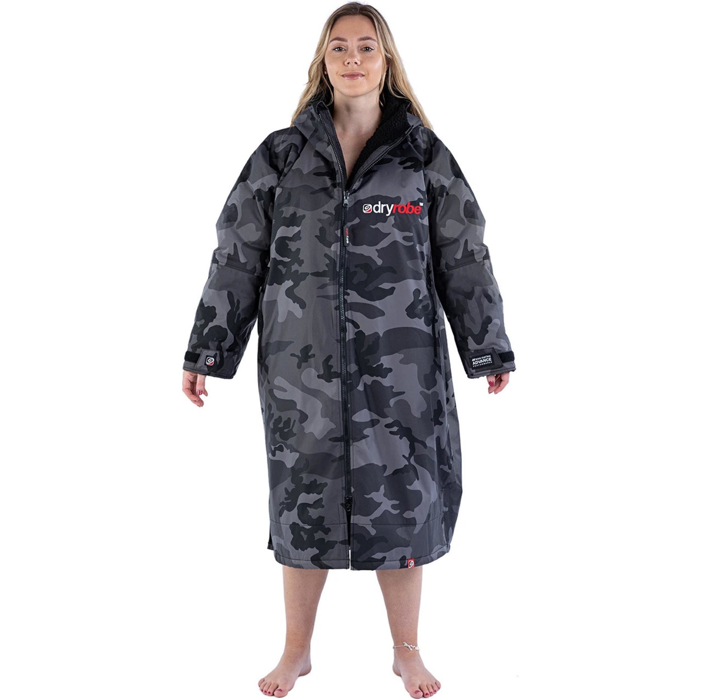 Dryrobe Advance Long Sleeve - Black Camo/Black