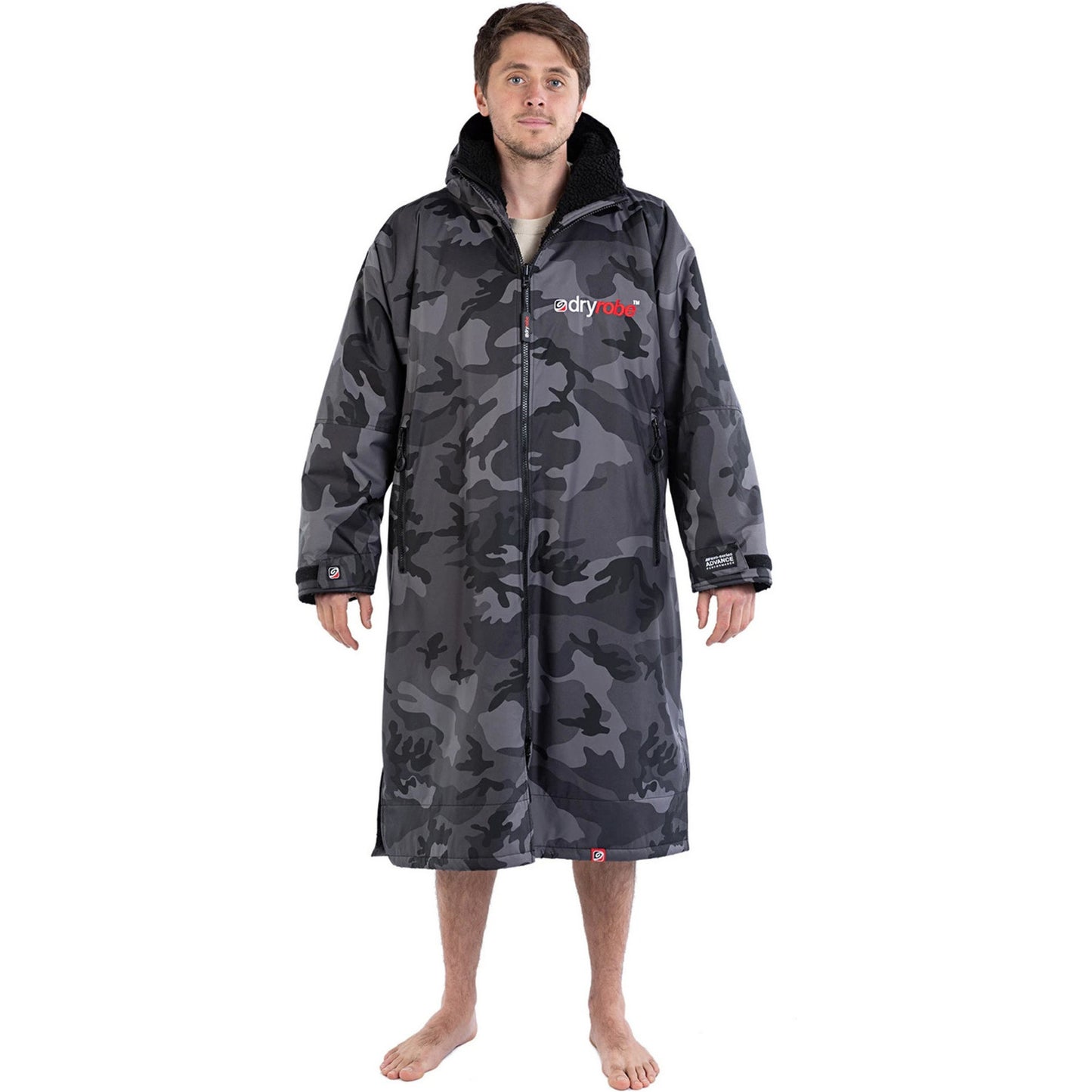 Dryrobe Advance Long Sleeve - Black Camo/Black