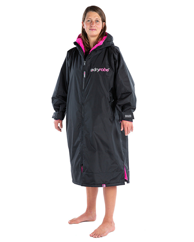 Dryrobe Advance Long Sleeve - Black/Pink