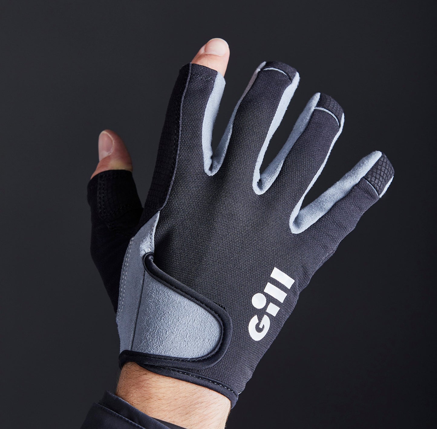 Gill Deckhand Gloves Long Finger - Black
