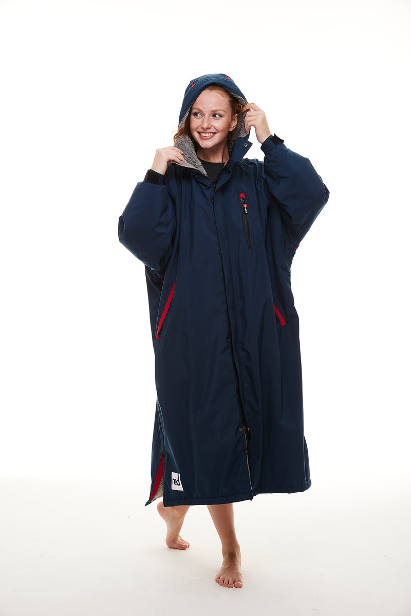 Red Equipment Pro Change Robe EVO long sleeved - Navy