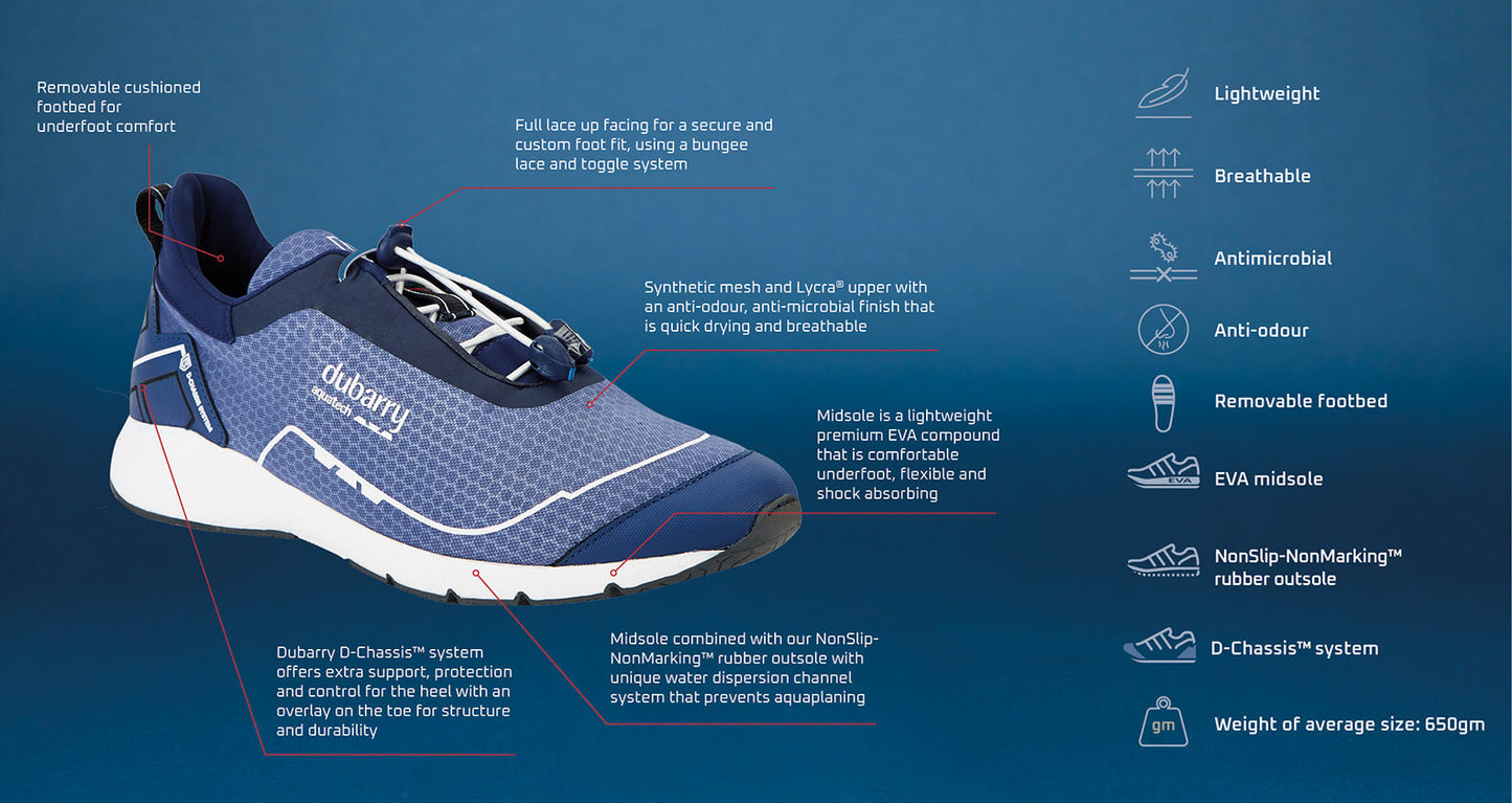 Dubarry Mauritius Lightweight Trainer - Denim