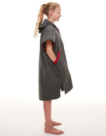 Red Paddle Co Kids Quick Dry Microfibre Changing Robe - Grey