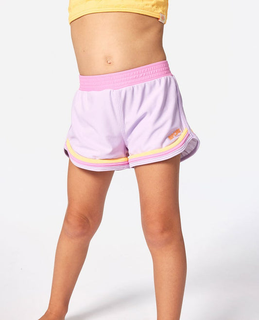 Rip Curl Girls Rainbow Tide Boardshorts - Light Purple