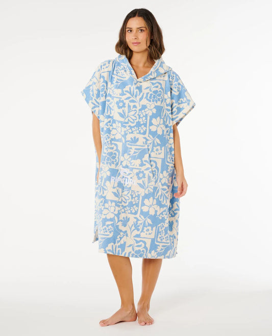 Rip Curl Mixed Hooded Towel - Blissful Blue