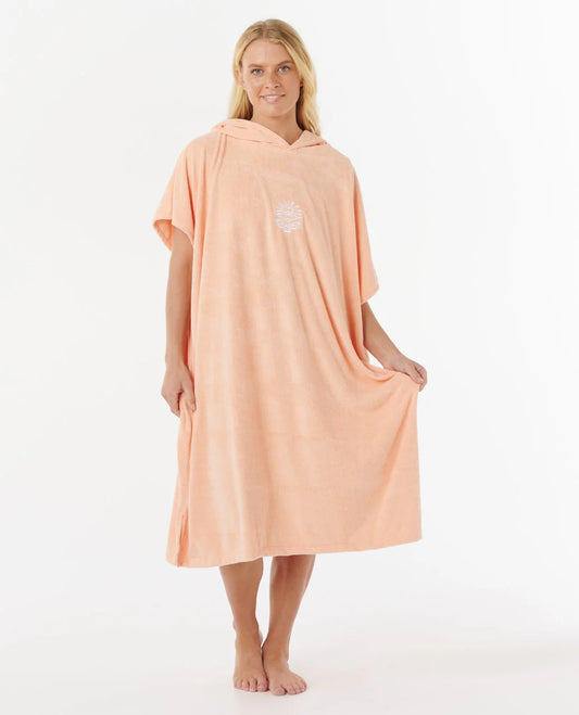 Rip Curl Classic Surf Hooded Towel - Bright Peach
