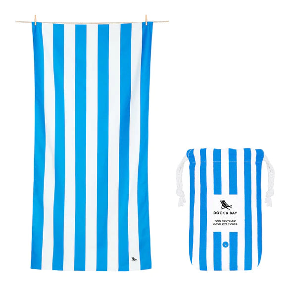 Dock & Bay Beach Towel - Bondi Blue