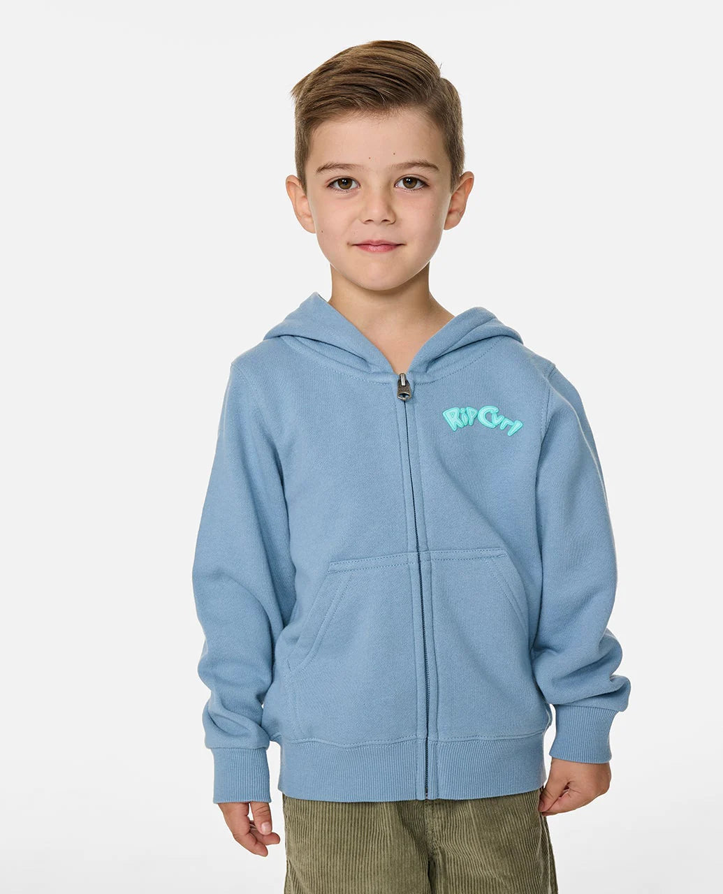 Rip Curl Boys Ride The Wave Zip Through Fleece - Faded Denim