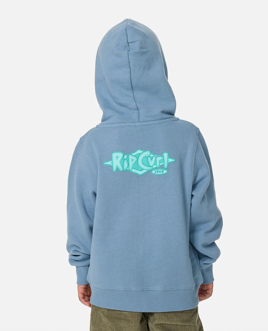 Rip Curl Boys Ride The Wave Zip Through Fleece - Faded Denim