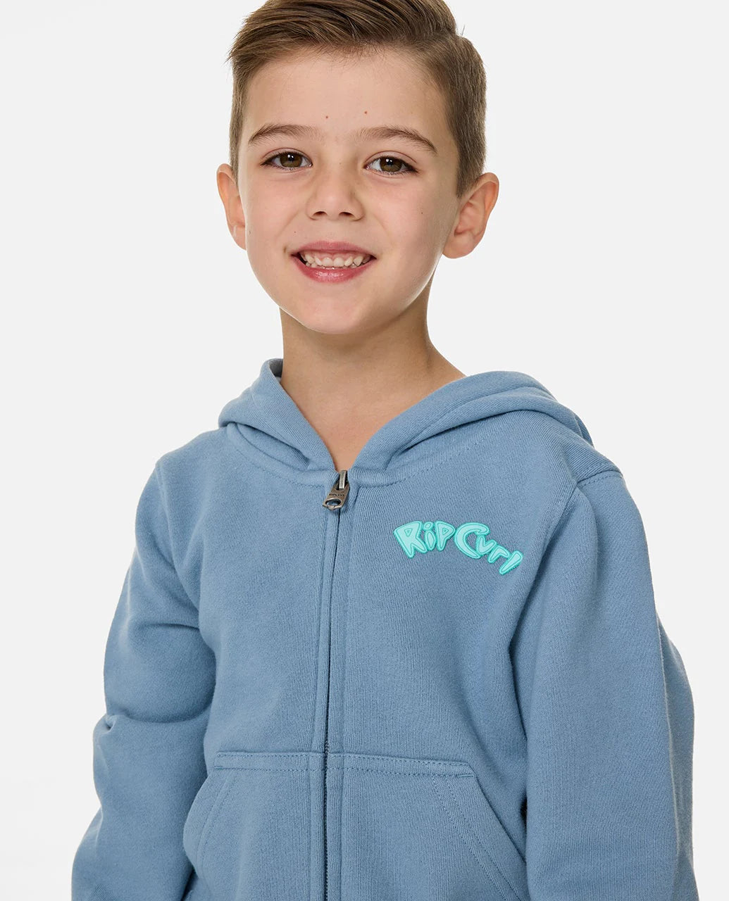 Rip Curl Boys Ride The Wave Zip Through Fleece - Faded Denim