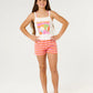 Rip Curl Girls Tropical Dawn Knit Short - Tangerine