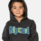 Rip Curl Boys Paddle Out Zip Through Fleece - Washed Black