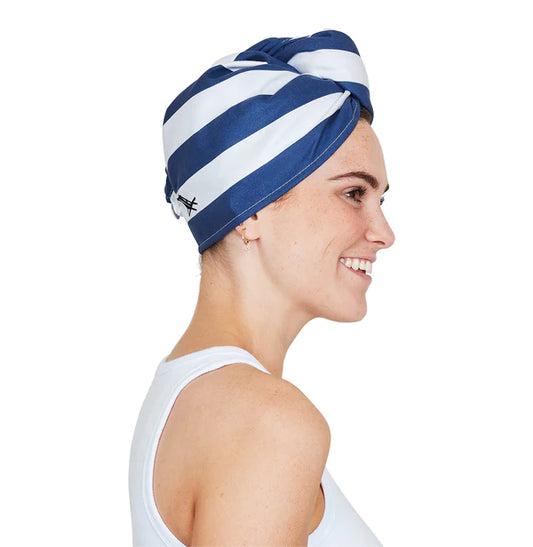 Dock & Bay Hair Wrap - Whitsunday Blue