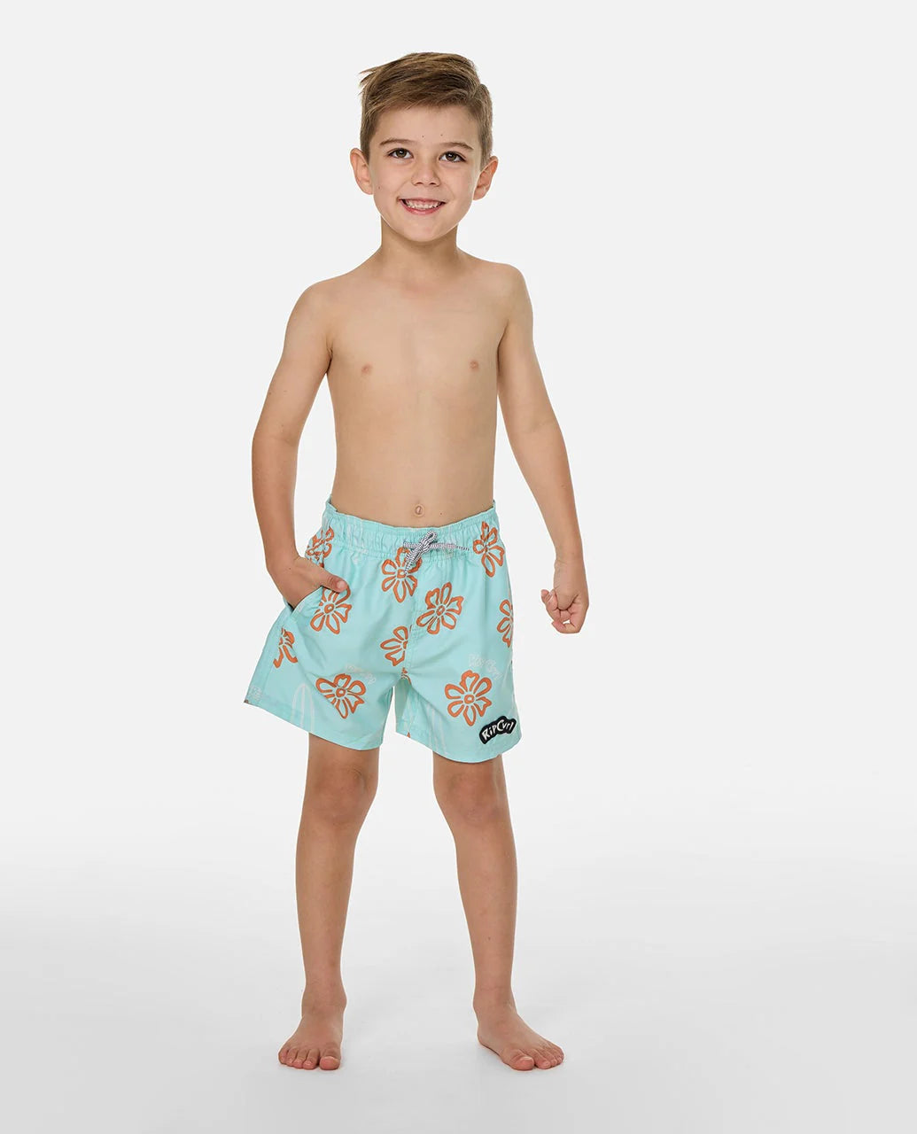 Rip Curl Boys Ride The Wave Volley Shorts - Light Aqua