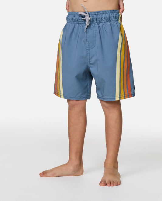 Rip Curl Boys Pacific Rinse Volley Shorts - Bluefin