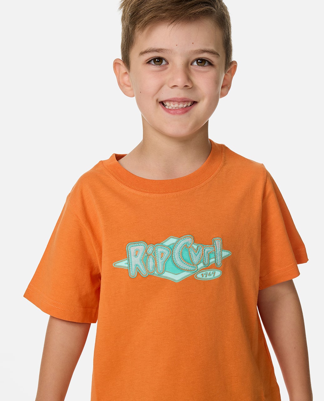 Rip Curl Boys Ride The Wave Logo Tee - Vitamin C
