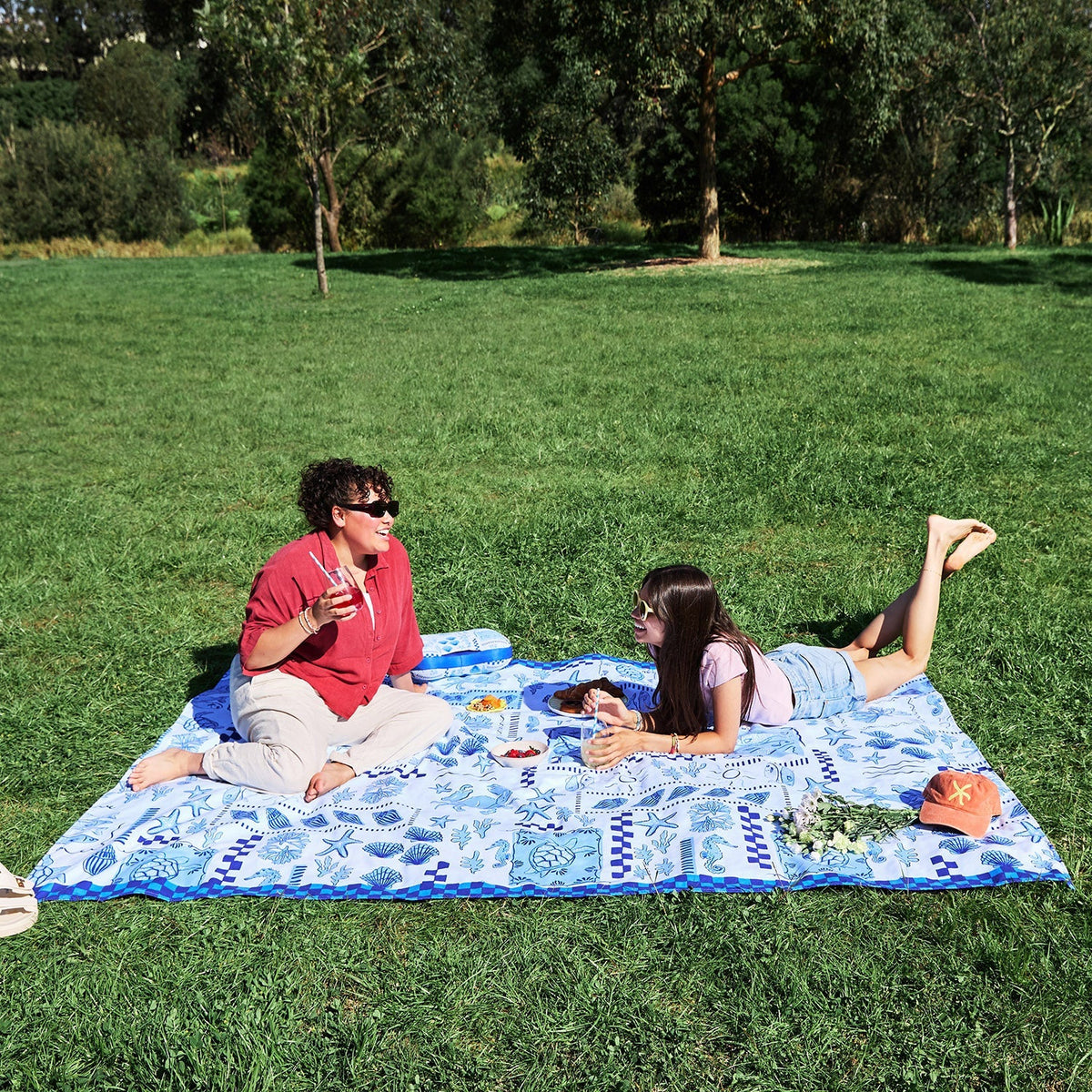 Dock & Bay Picnic Blanket - Grecian Shores