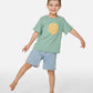 Rip Curl Boys Wettie Passage Icon Tee - Aloe