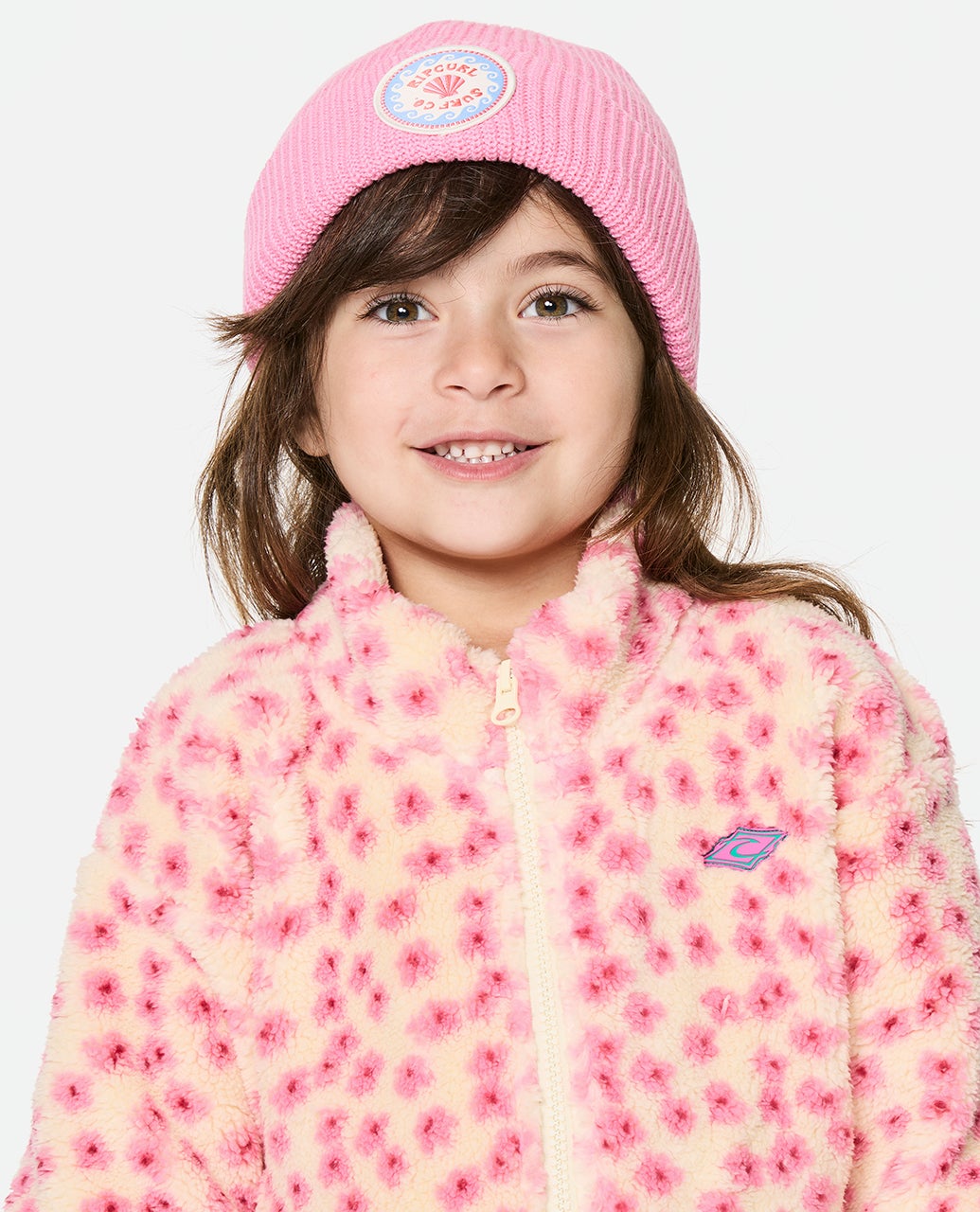 Rip Curl Girls Party Wave Polar Fleece - Peach