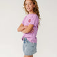 Rip Curl Girls Surf Puff Relaxed Tee - Bright Lilac