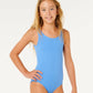 Rip Curl Girls The One Swimsuit - Cornflower Blue