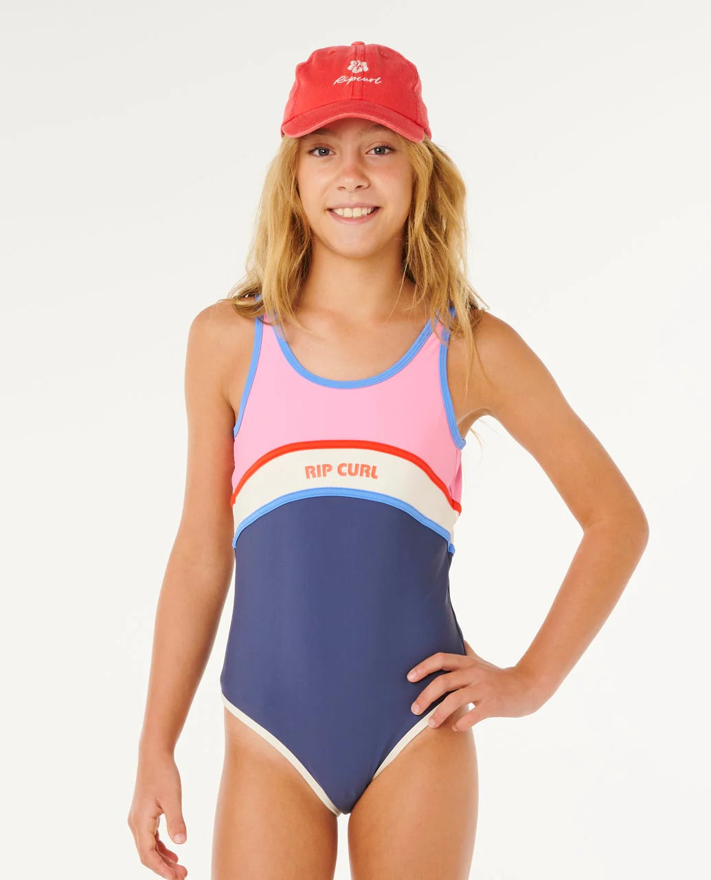 Rip Curl Girls Surf Revival One Piece - Navy