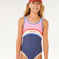Rip Curl Girls Surf Revival One Piece - Navy