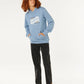 Rip Curl Boys Streamline Hood - Faded Denim