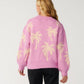 Rip Curl Retro Swell Palm Jacquard Crew - Lilac