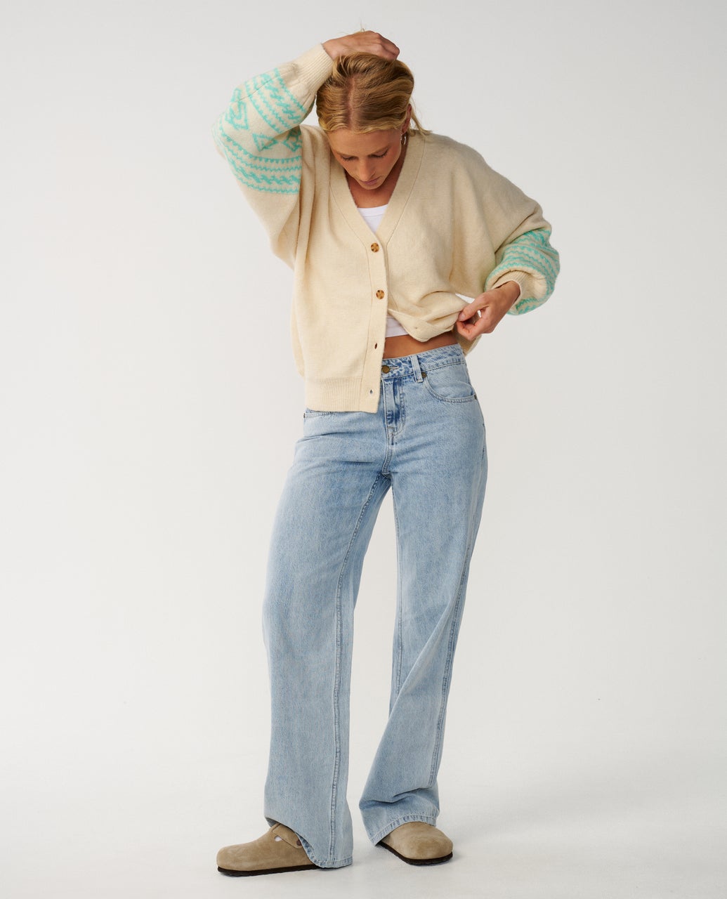 Rip Curl Retro Bossa Nova Jacquard Cardigan - Brazilian Sand