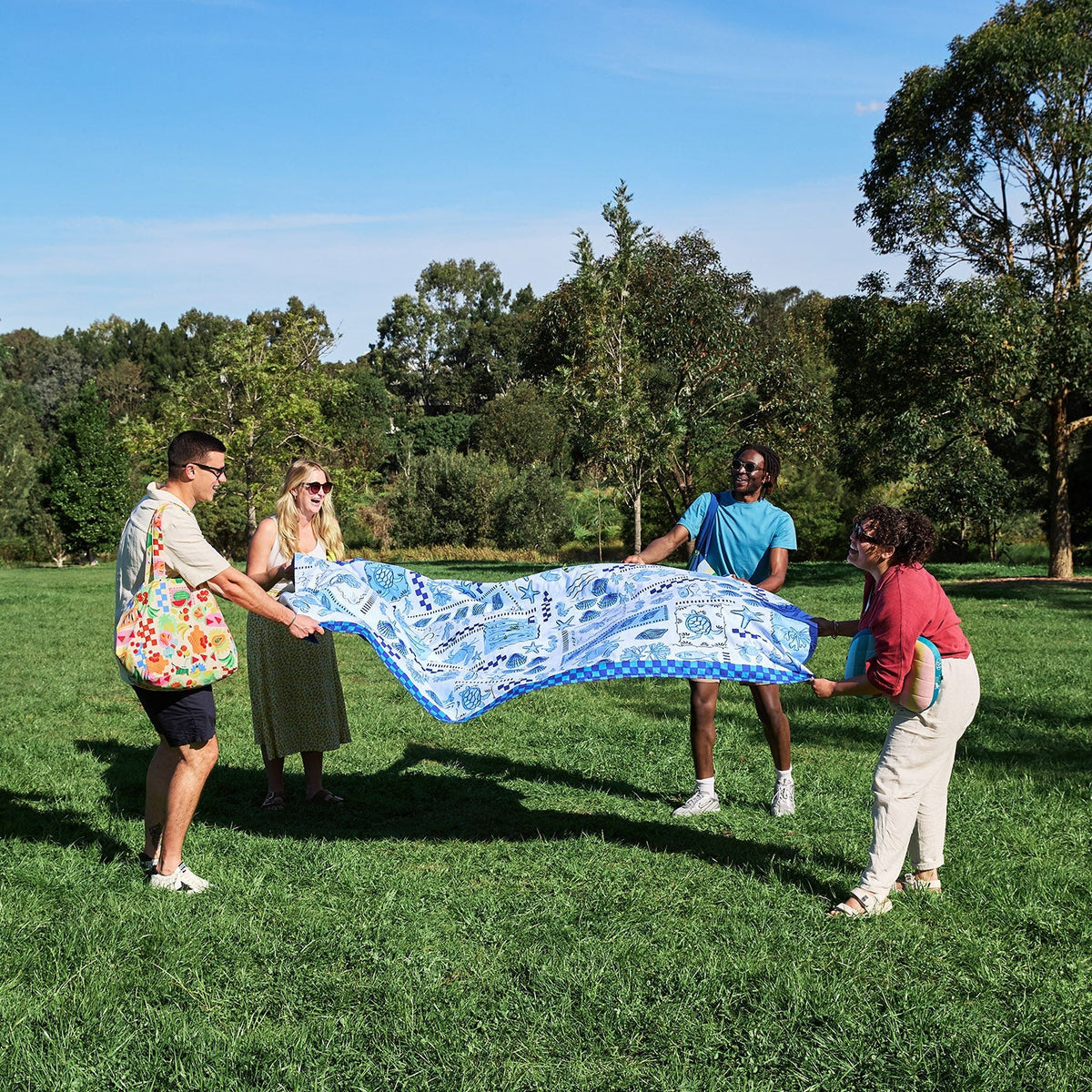 Dock & Bay Picnic Blanket - Grecian Shores