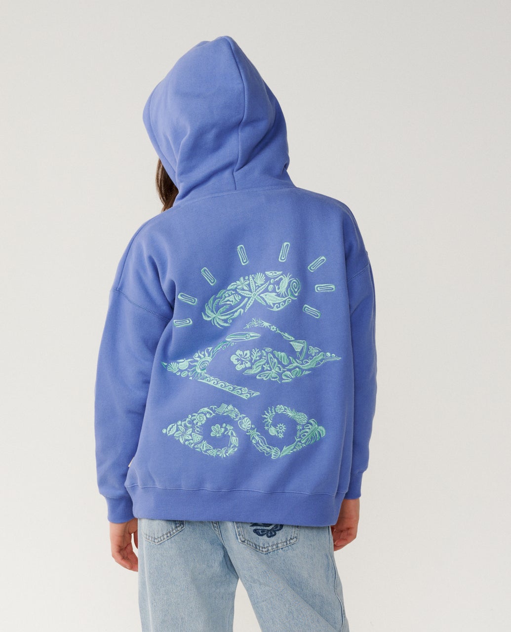 Rip Curl Girls Sunkissed Search Hood - Ocean