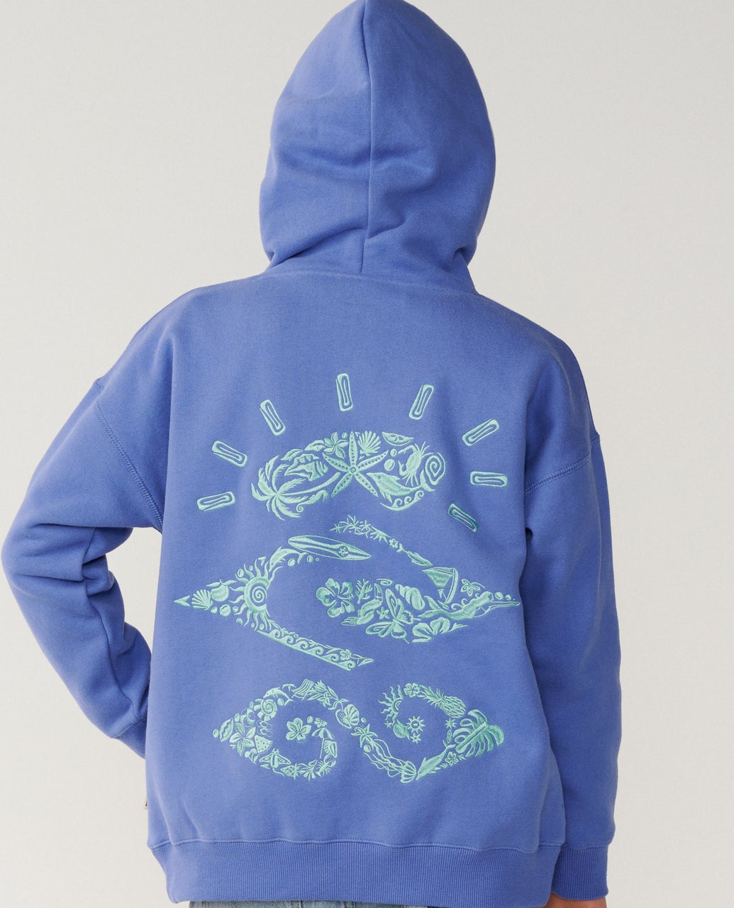 Rip Curl Girls Sunkissed Search Hood - Ocean