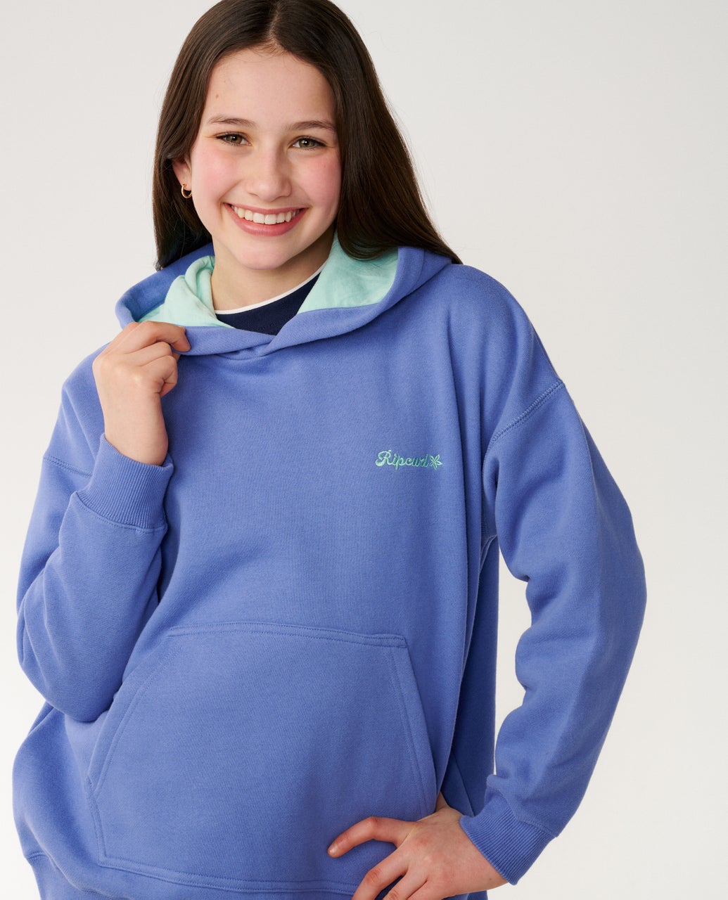 Rip Curl Girls Sunkissed Search Hood - Ocean