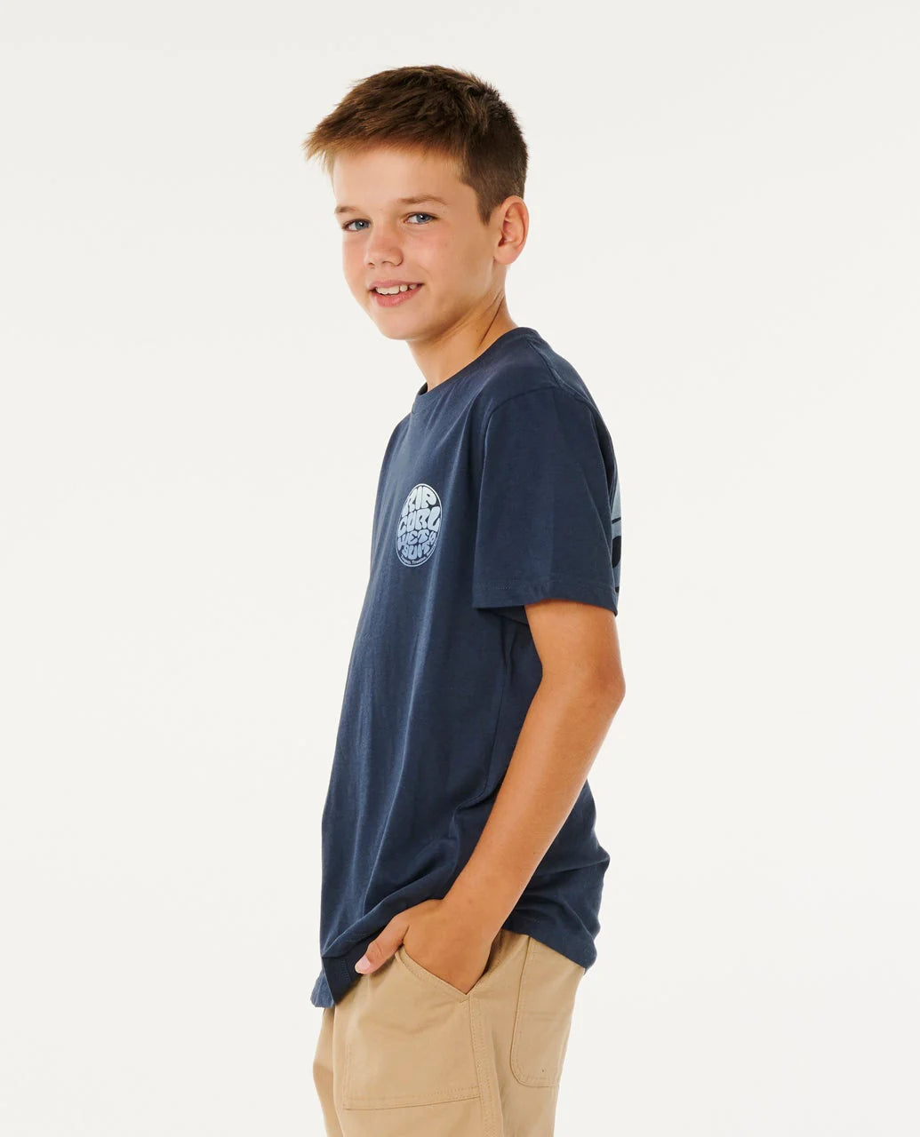 Rip Curl Boys Wetsuit Icon Tee - Dark Navy