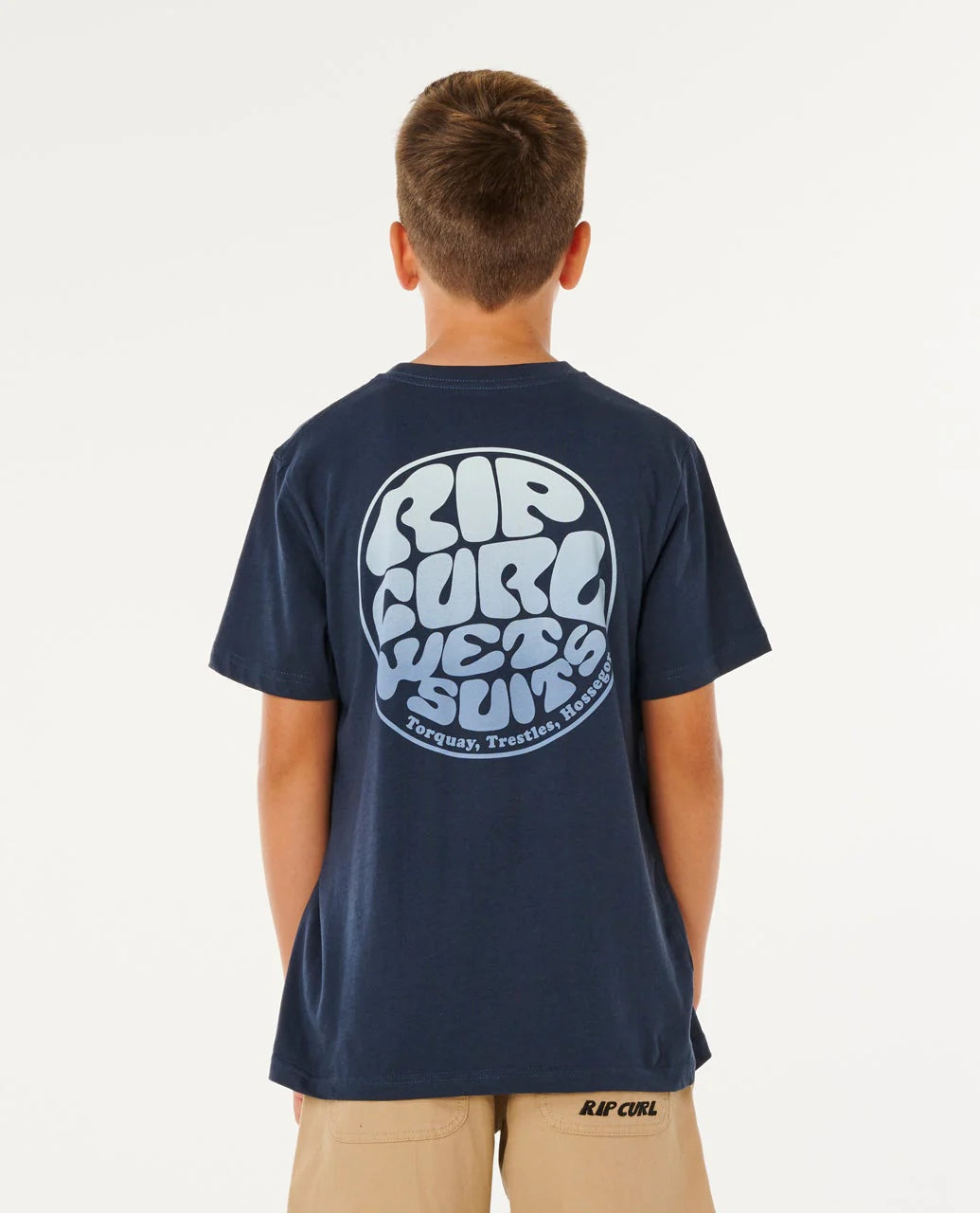 Rip Curl Boys Wetsuit Icon Tee - Dark Navy