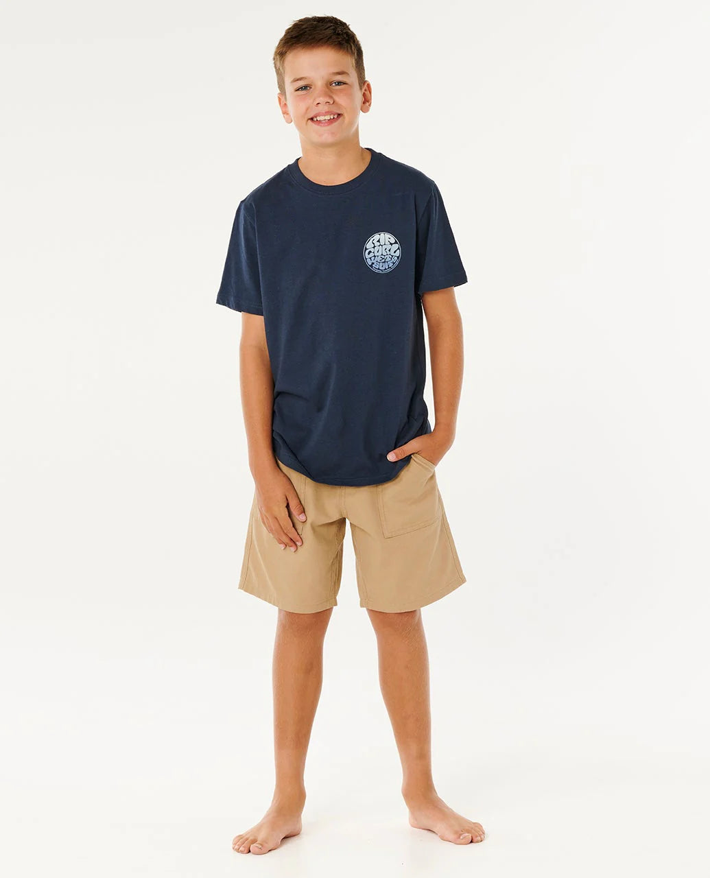 Rip Curl Boys Wetsuit Icon Tee - Dark Navy