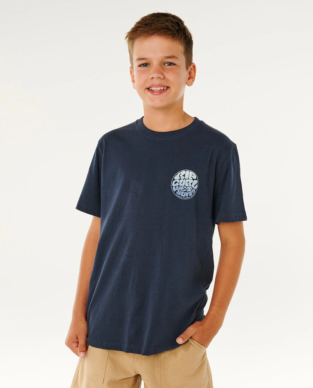 Rip Curl Boys Wetsuit Icon Tee - Dark Navy